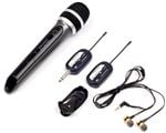 VocoPro SingAndHear-Solo Wireless Microphone/Wireless In-Ear Receiver Front View